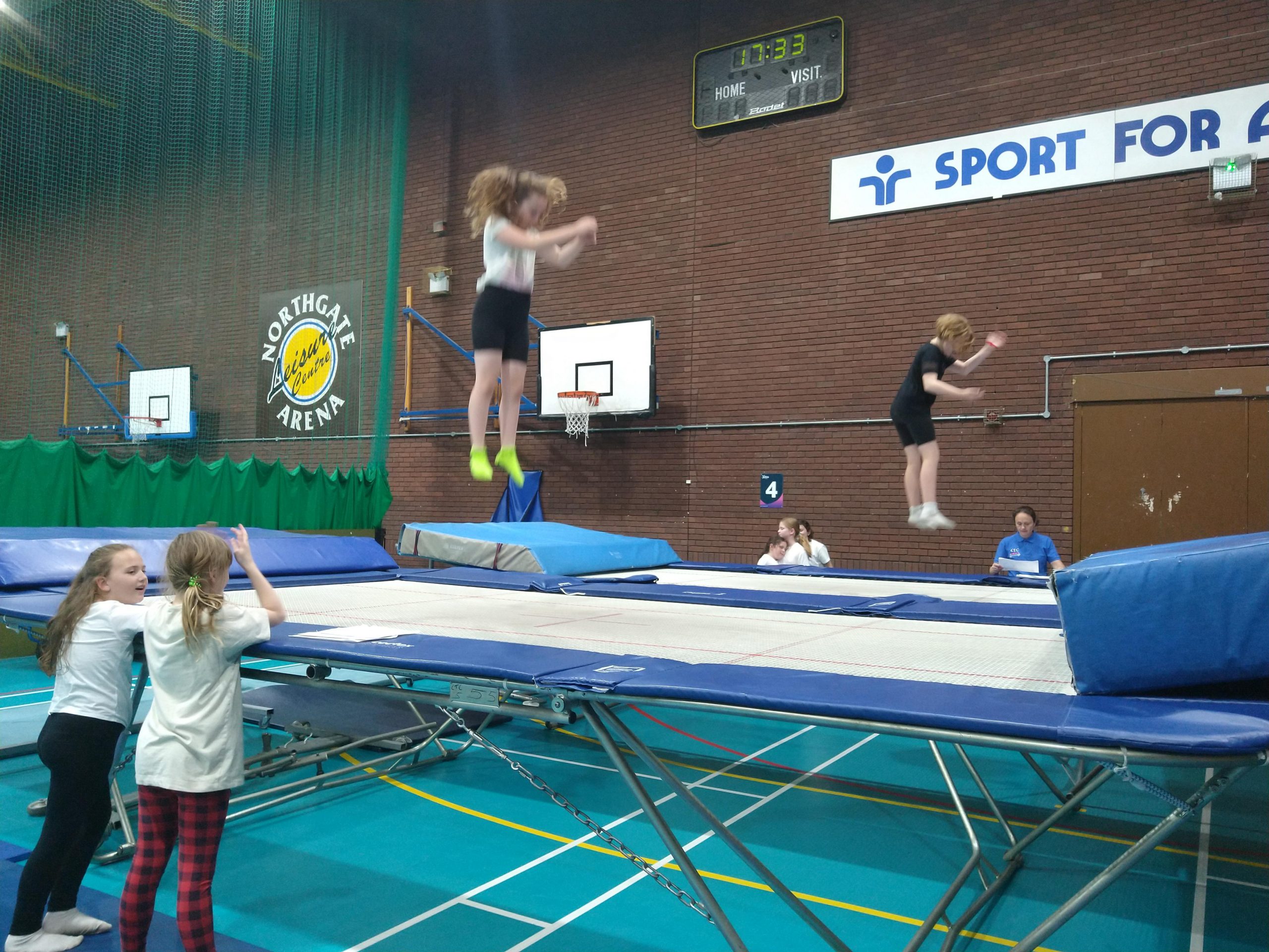 gymnastics trampoline